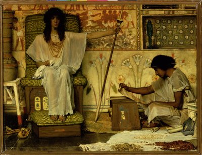 Joseph, Aufseher der Kornspeicher des Pharao, 1874 von Lawrence Alma Tadema